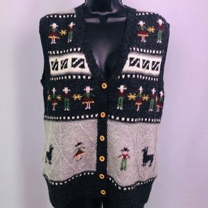 Made in Peru, 100% Alpaca sleeveless sweater